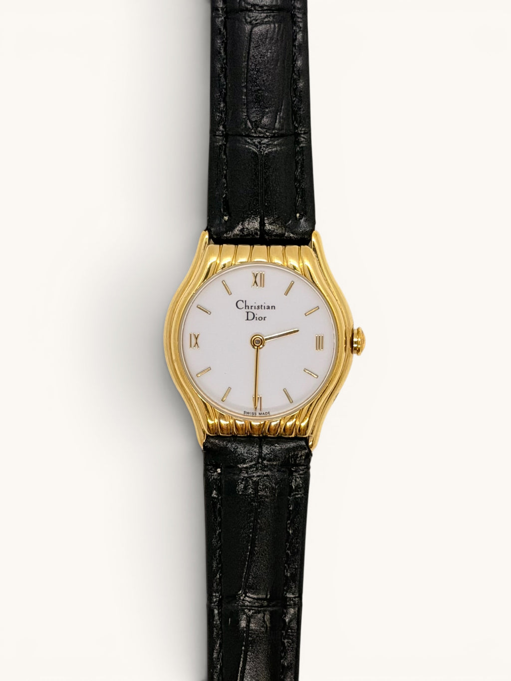 Vintage Christian Dior 3048 Gold Watch