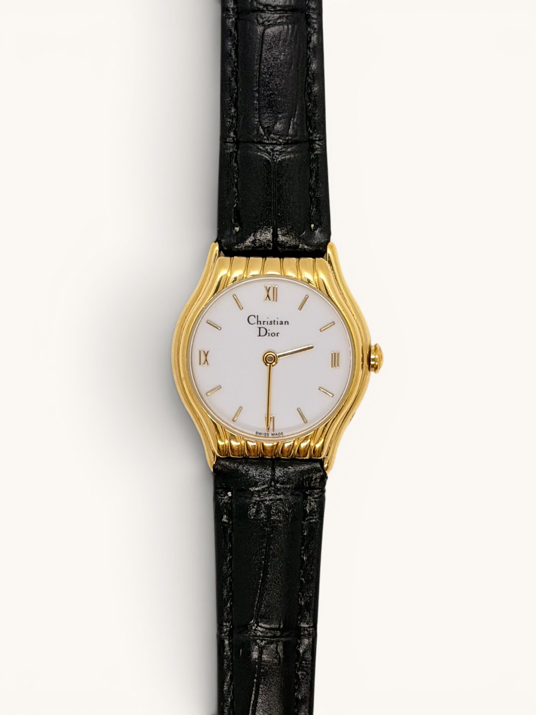 Vintage Christian Dior 3048 Gold Watch