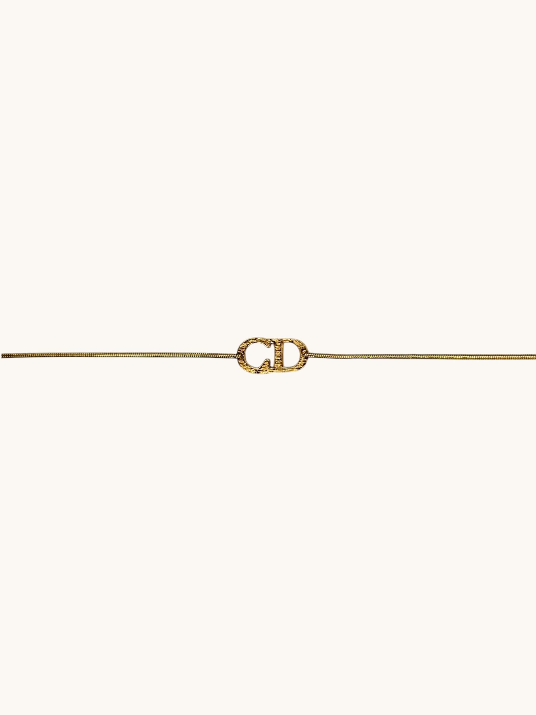 1980s Christian Dior Iconic CD Bracelet