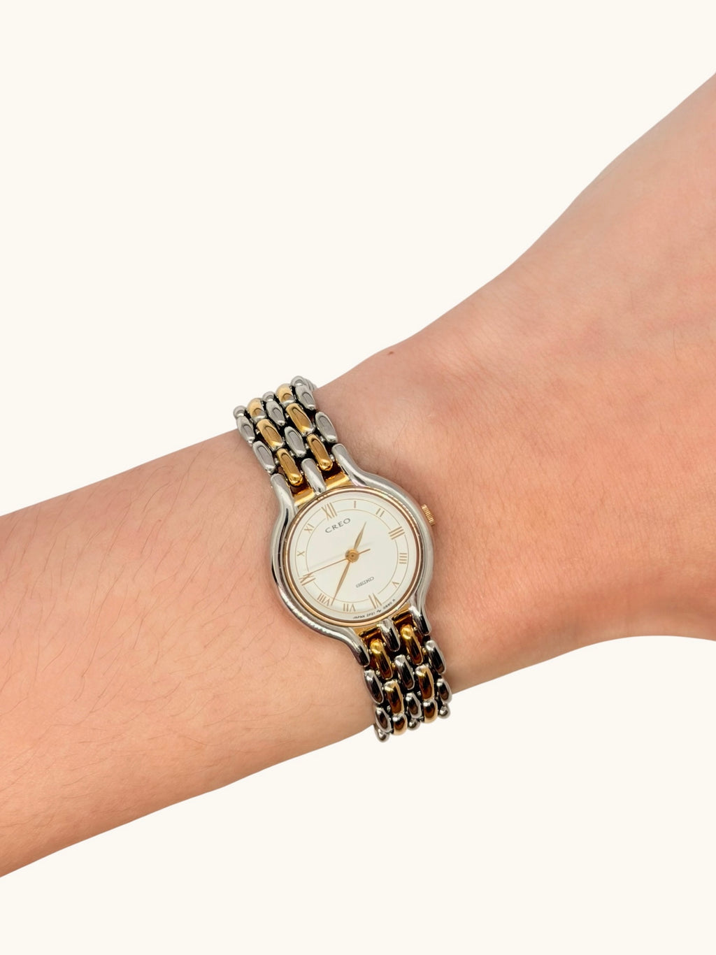 Vintage Seiko Creo Two-Tone Watch