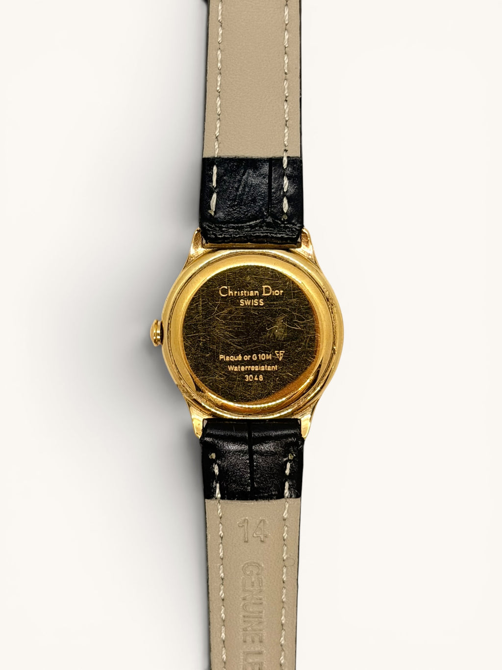 Vintage Christian Dior 3048 Gold Watch