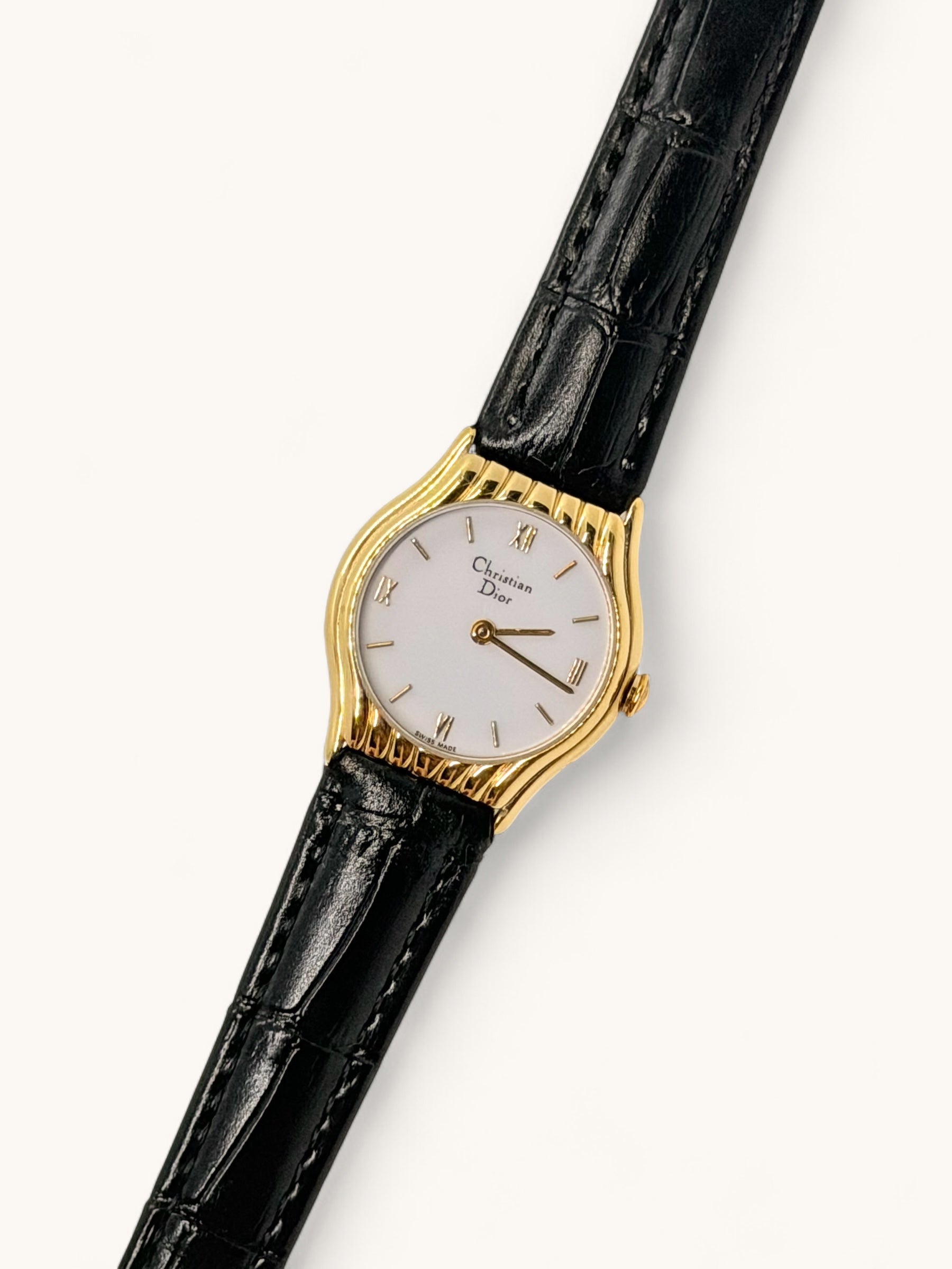 Vintage Christian Dior 3048 Gold Watch