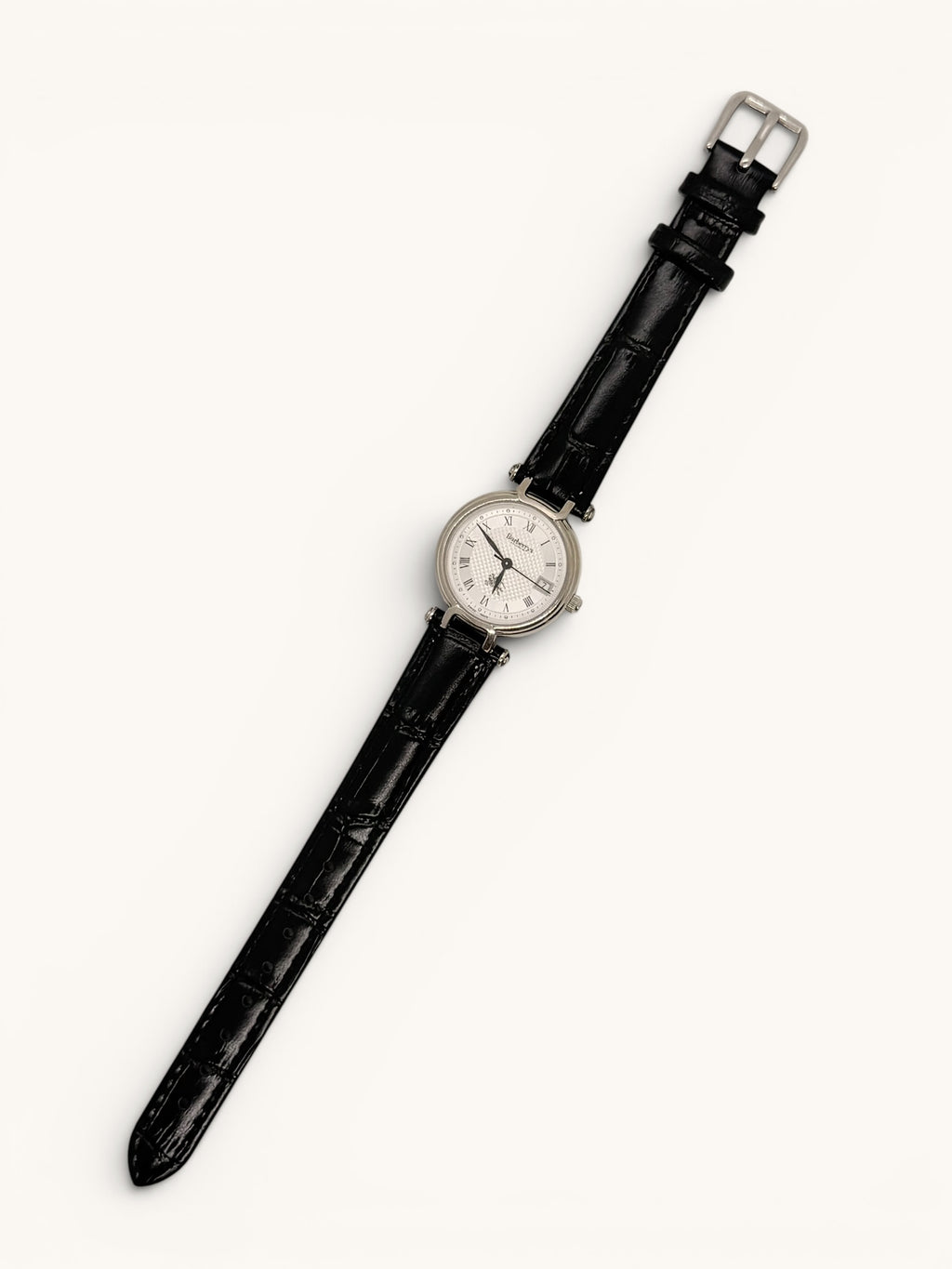 Vintage Burberry 11300L Silver Tone Watch