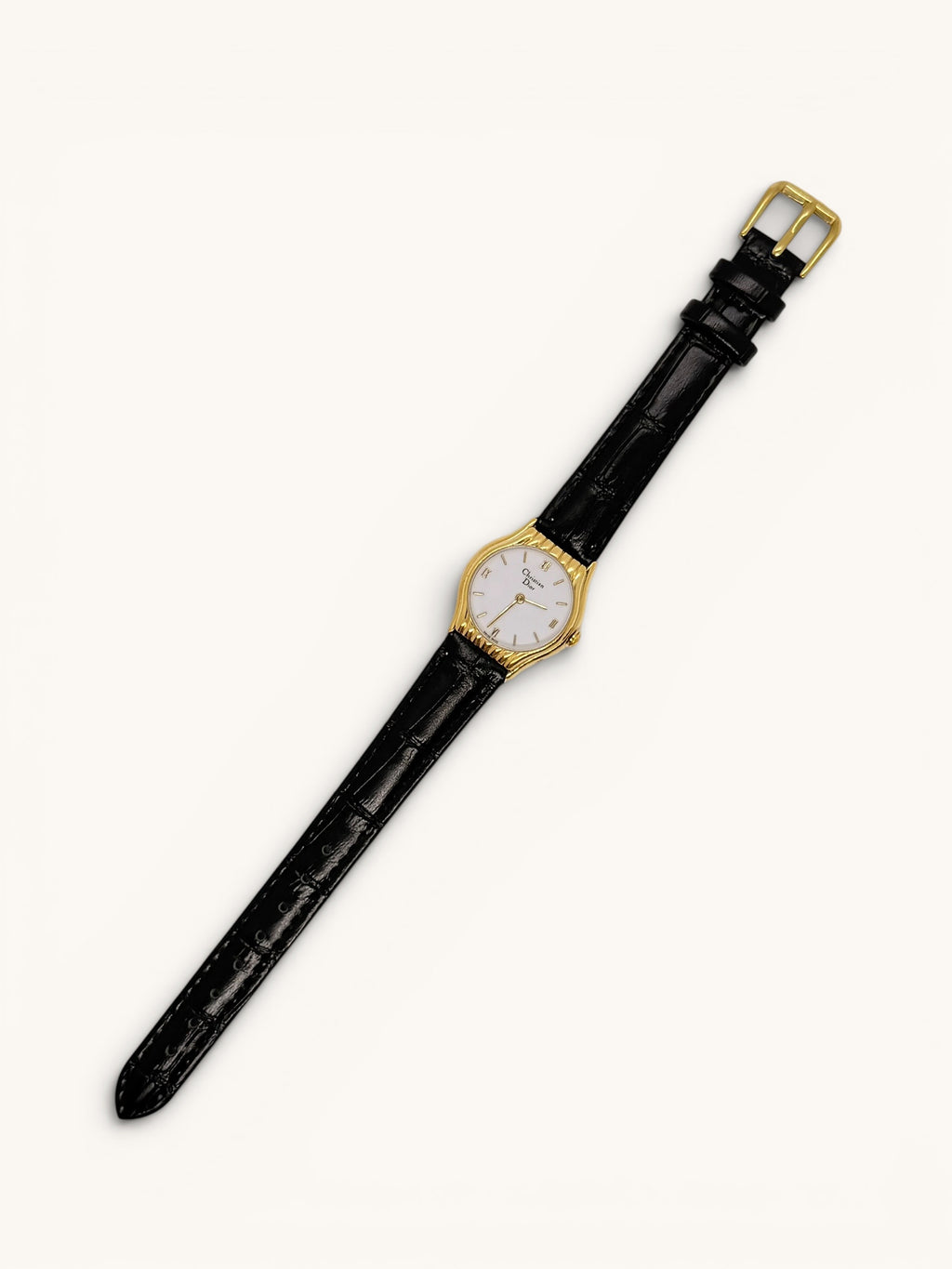 Vintage Christian Dior 3048 Gold Watch