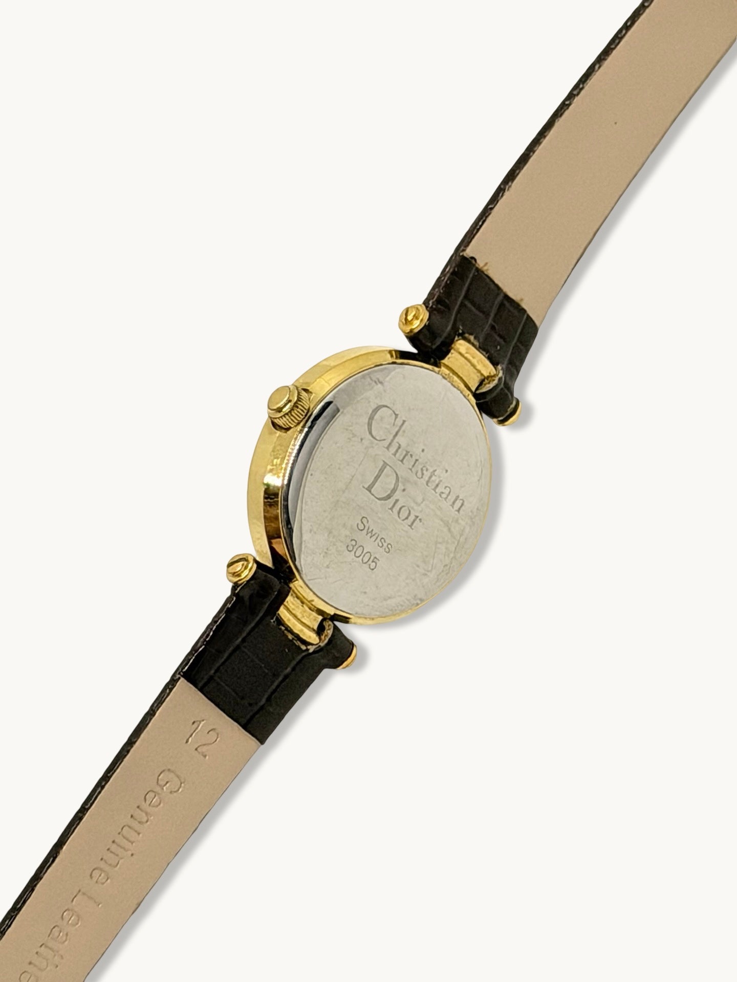 Vintage Christian Dior 3005 Gold Watch