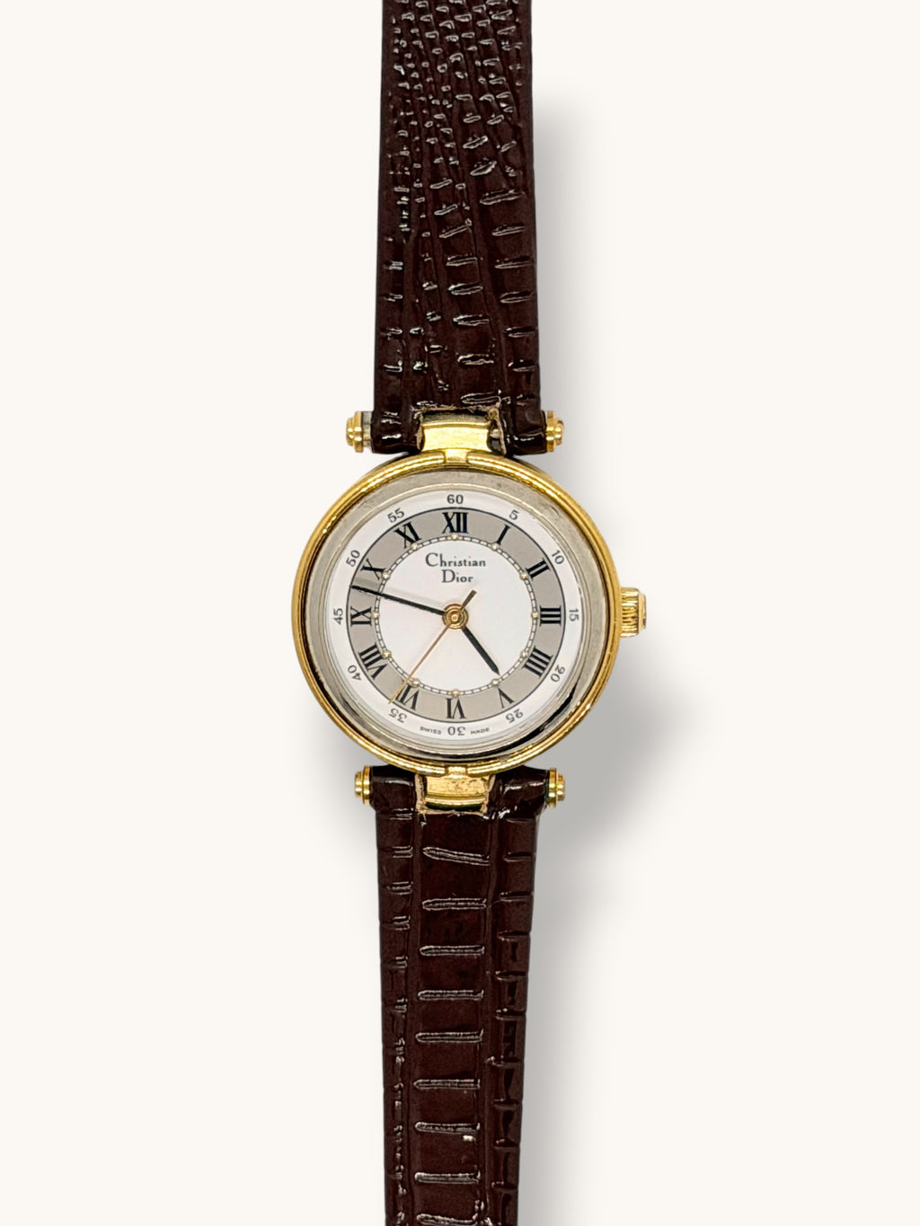 Vintage Christian Dior 3005 Gold Watch