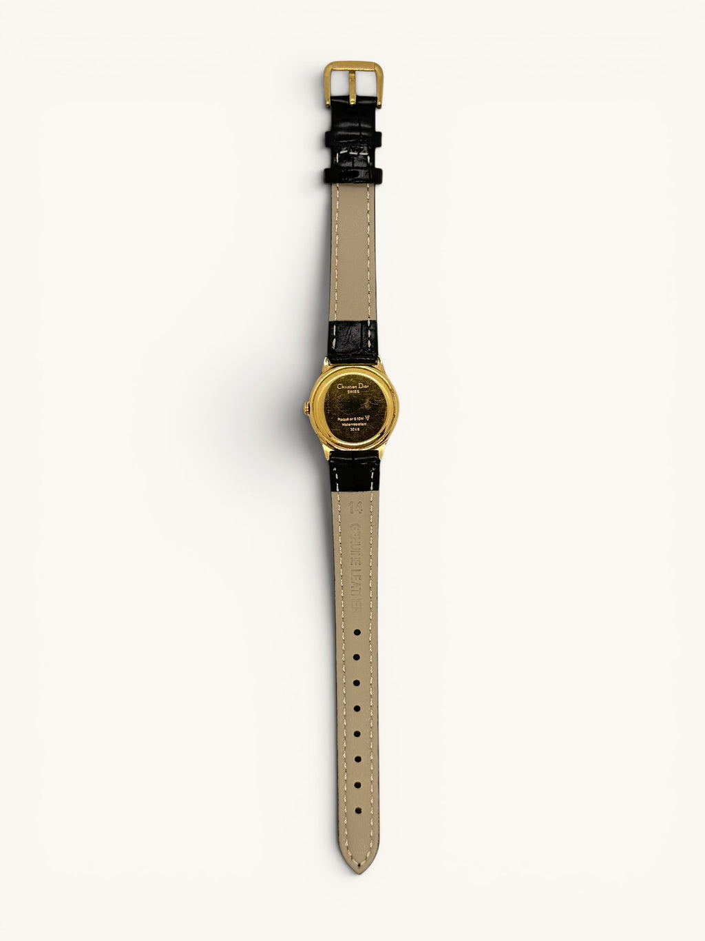 Vintage Christian Dior 3048 Gold Watch