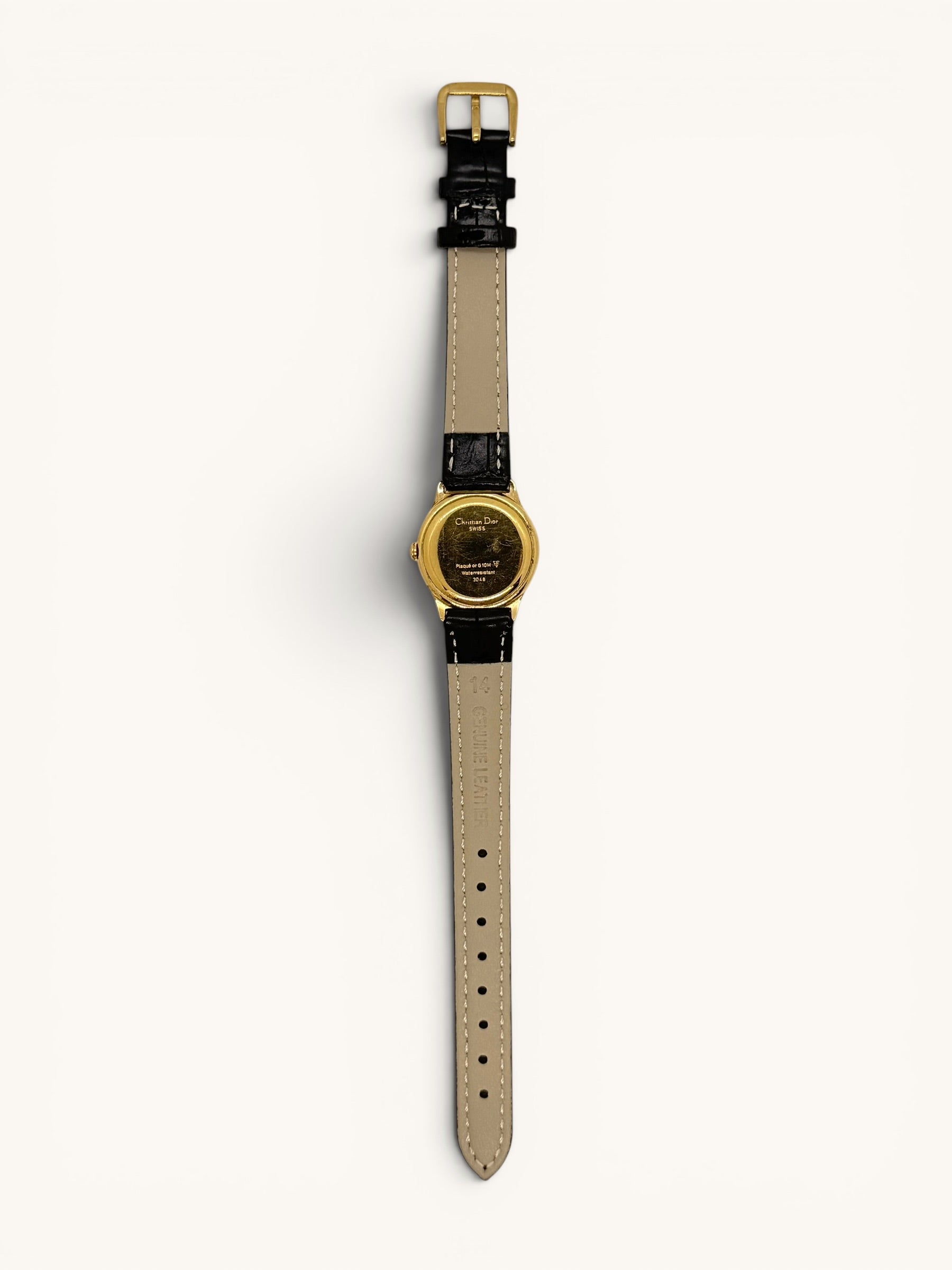 Vintage Christian Dior 3048 Gold Watch