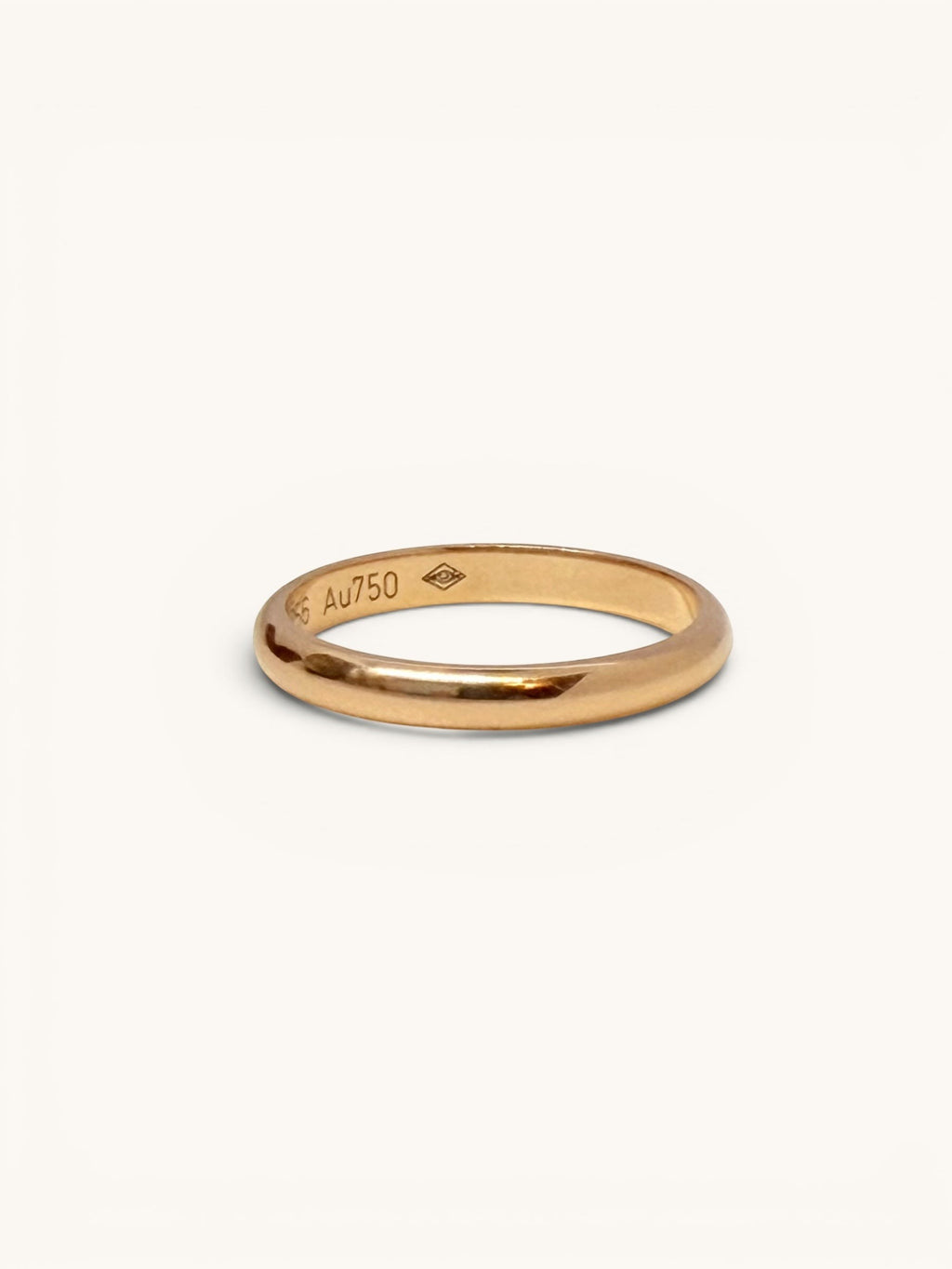 By the Hour Cartier 1895 wedding band in pink gold. Timeless design, 2.5mm width, suitable as an accessory.