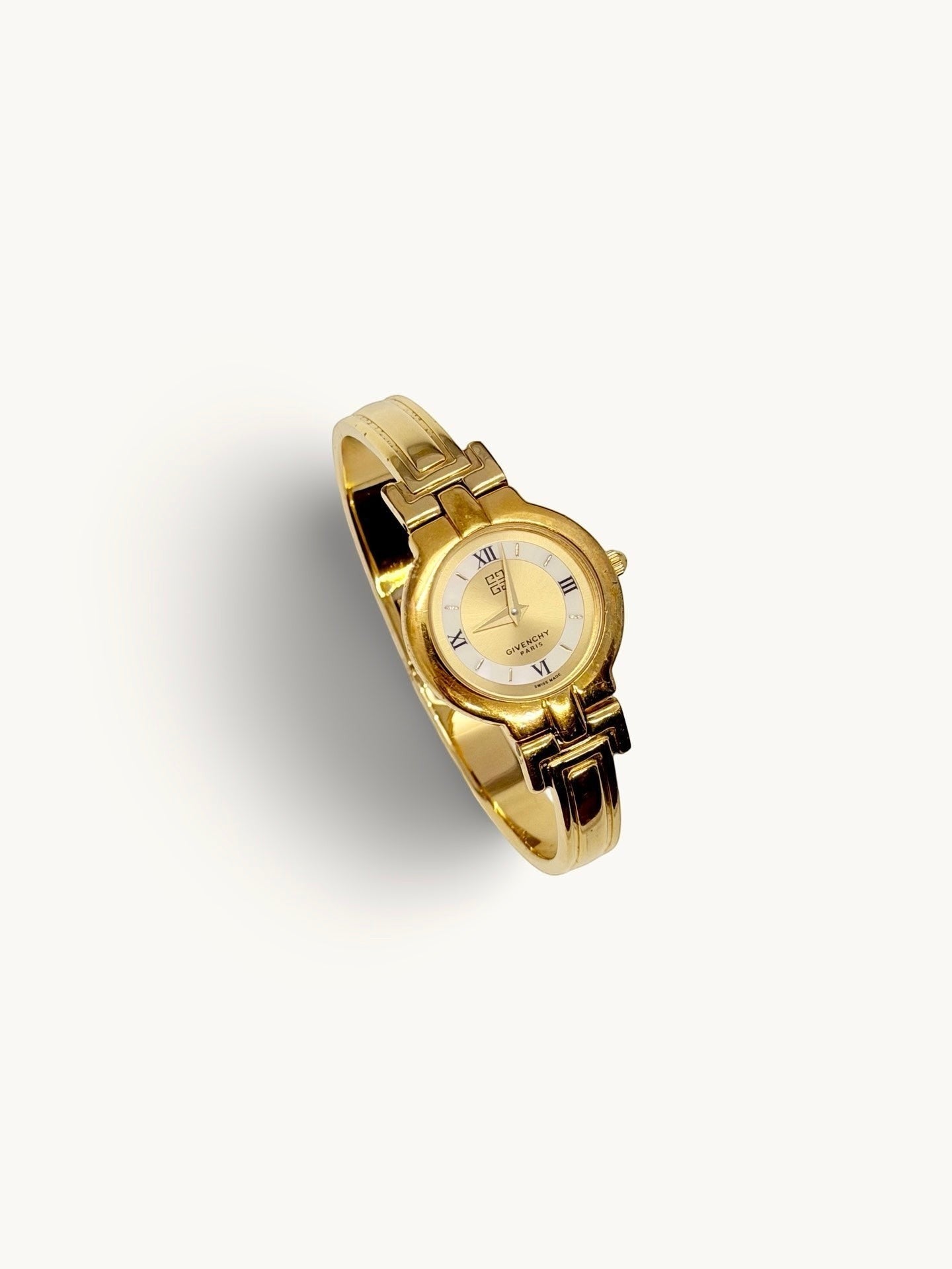 Vintage Givenchy Millesime Gold Bangle Watch