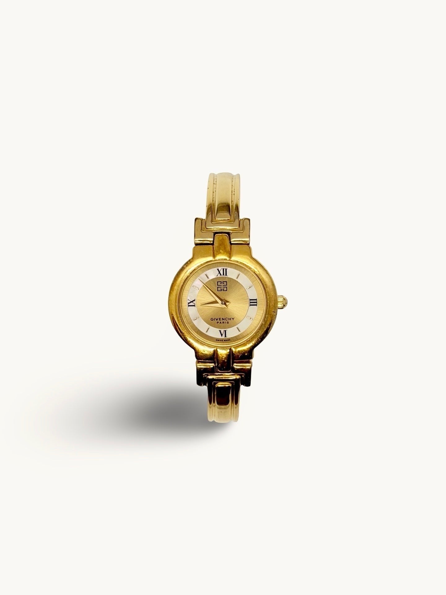 Vintage Givenchy Millesime Gold Bangle Watch